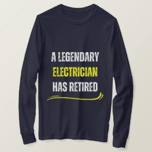 Gult för pensionerad elektriker Funny pension T Shirt
