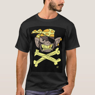 Gult för piratapaflagga t shirt