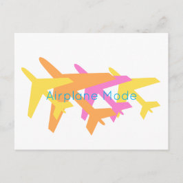 Gult för Rosa av flygplanets Orange Pilot Travel Vykort