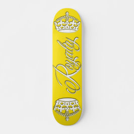 Gult för royaltySkateboarddäck Skateboard Bräda 21,5 Cm