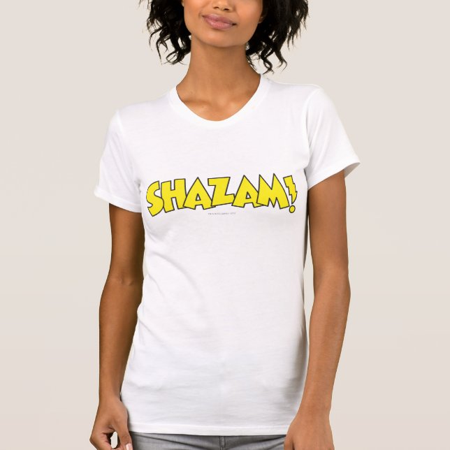 Gult för Shazam Logotyp T-shirt (Framsida)