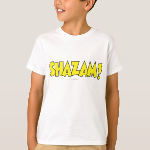 Gult för Shazam Logotyp Tee Shirt