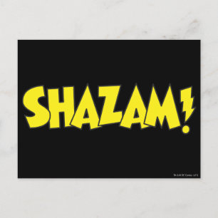 Gult för Shazam Logotyp Vykort