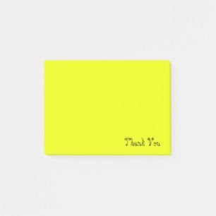 Gult för tack   post-it block