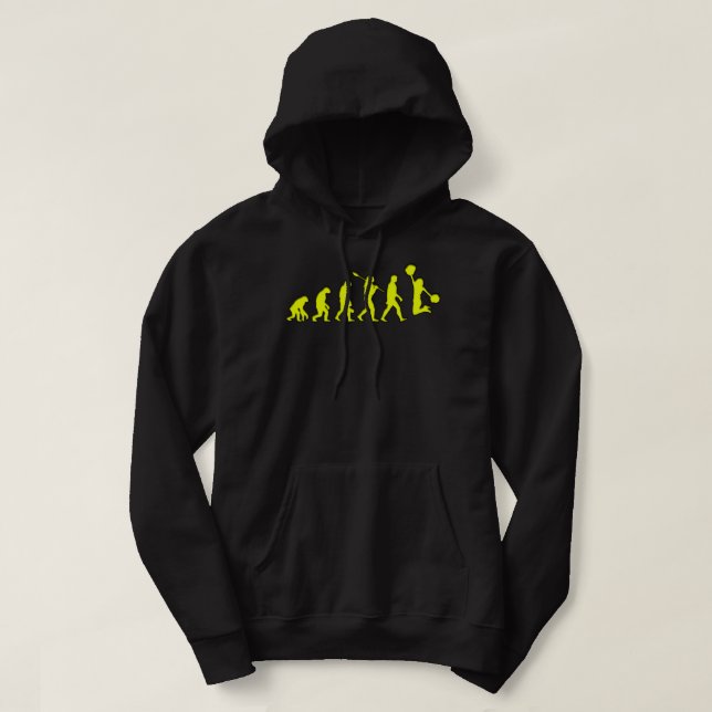 Gult för tidslinje för orderledare för händelseutv hoodie (Design framsida)