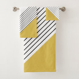 Gult för trendig Elegant Geometric Chic Mustard