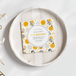 Gult för Twinkle Star och Grått Birthday Square