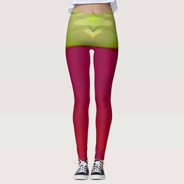 Gult för versalrött langust versalrött leggings (Framsida)