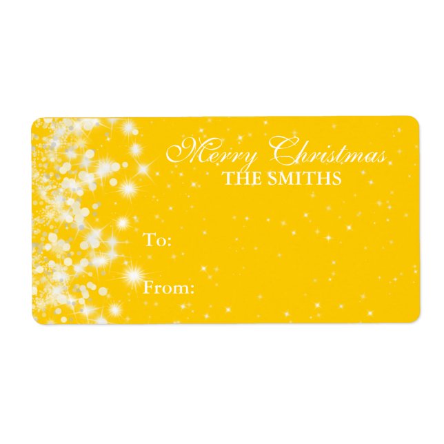 Gult för VinterGnistra för Elegant av Märkre Fraktsedel (Framsidan)