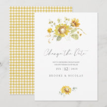 Gult Förändring av vattenfärgen Bröllop