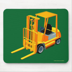 Gult Forklift, Pallet Lastbil för barn Musmatta