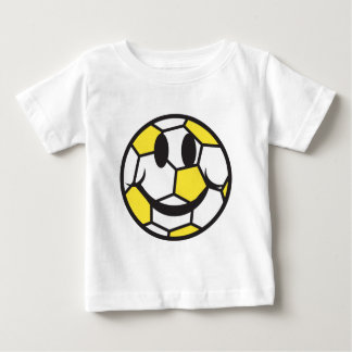 gult fotboll ansikte t-shirt