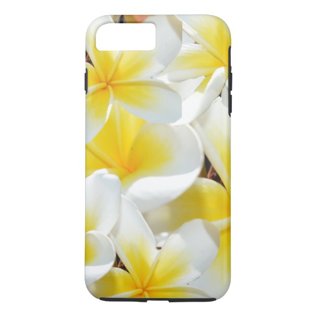Gult Frangipani Bouquet Case-Mate iPhone Skal (Baksida)