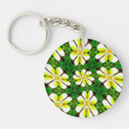 Gult Frangipani Mönster