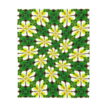 Gult Frangipani Mönster