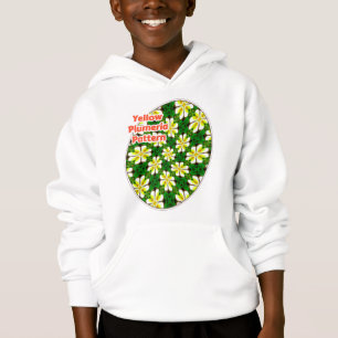 Gult Frangipani Mönster T Shirt