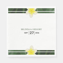 Gult Frangipani Plumeria Bröllop