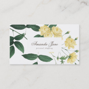 Gult Fresh Blommars Flowers Affärskort Visitkort