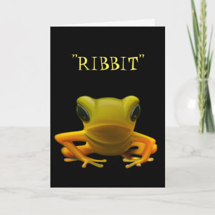 Gult Frog Birthday Card Kort