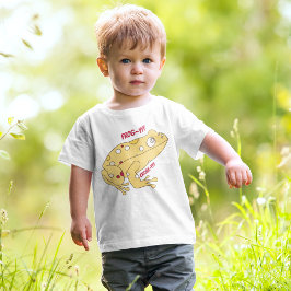 Gult Frog Tecknad T Shirt