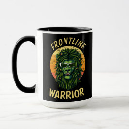 Gult Frontline Warrior Mugg