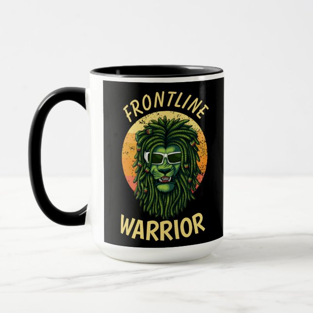 Gult Frontline Warrior Mugg (Vänster)