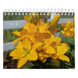Gult Garden Flowers Kalender