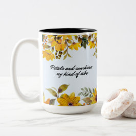 Gult Garden & Sunshine Två-Tonad Mugg