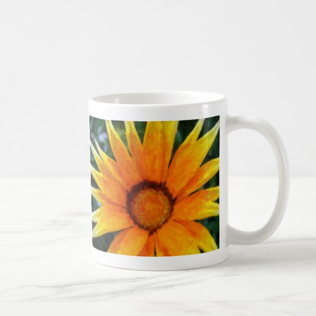 Gult gazania kaffemugg (Höger)