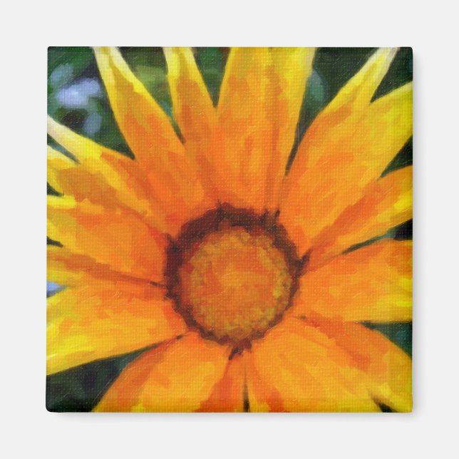 Gult gazania magnet (Framsidan)