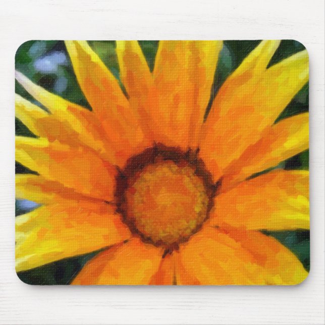 Gult gazania musmatta (Framsidan)