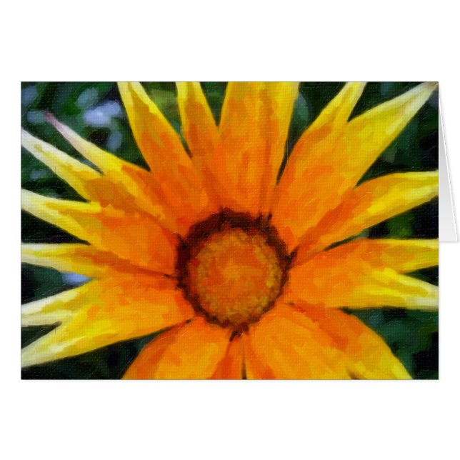 Gult gazania OBS kort (Framsidan Horizontal)