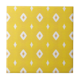 Gult Geometric Mönster Kakelplatta