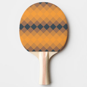 Gult, geometrisk, livlig, abstrakt trendig mönster pingisracket