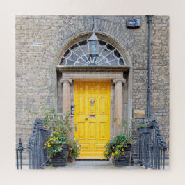 Gult Georgian Door i Dublin Pussel
