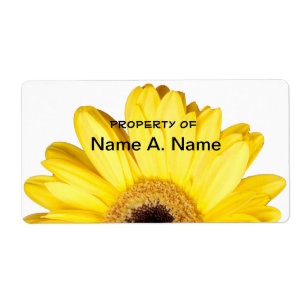 Gult Gerber Daisy stäng foto Fraktsedel