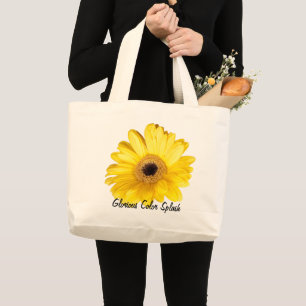 Gult Gerber Daisy stäng foto Jumbo Tygkasse