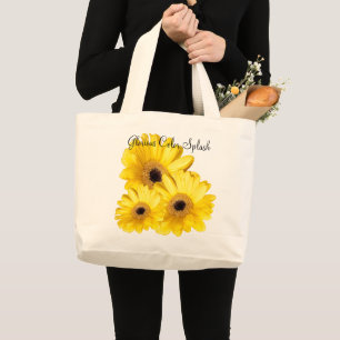Gult Gerber Daisy stäng foto Jumbo Tygkasse