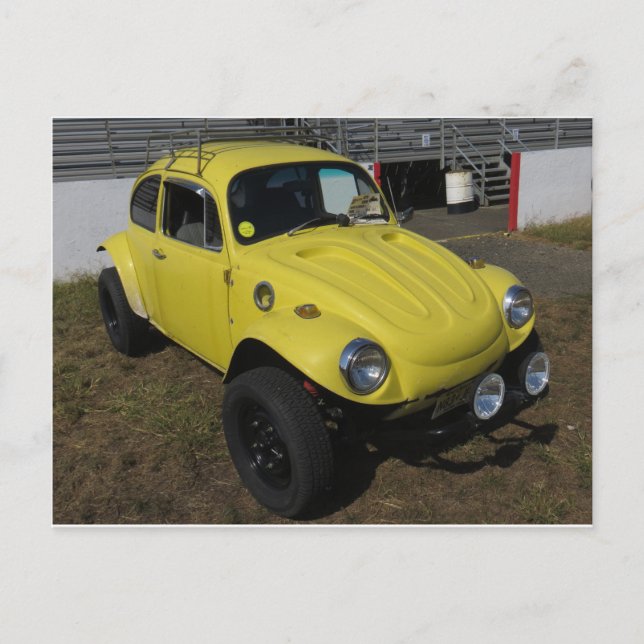 Gult German Sedan Vykort (Framsida)