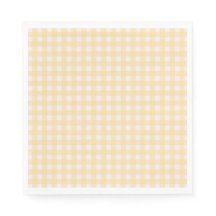 Gult Gingham Napkin