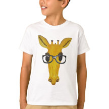 Gult Giraffe med glasögon