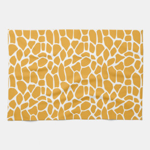 Gult Giraffe Mönster Kökshandduk