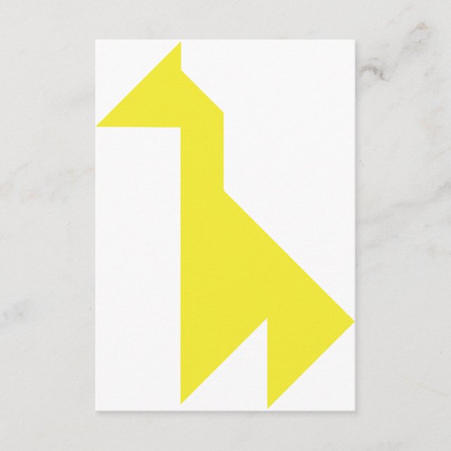 Gult giraffe Tangram (Framsida)