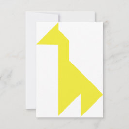 Gult giraffe Tangram