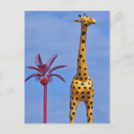 Gult Giraffe vid Palacio de la Flea Vykort