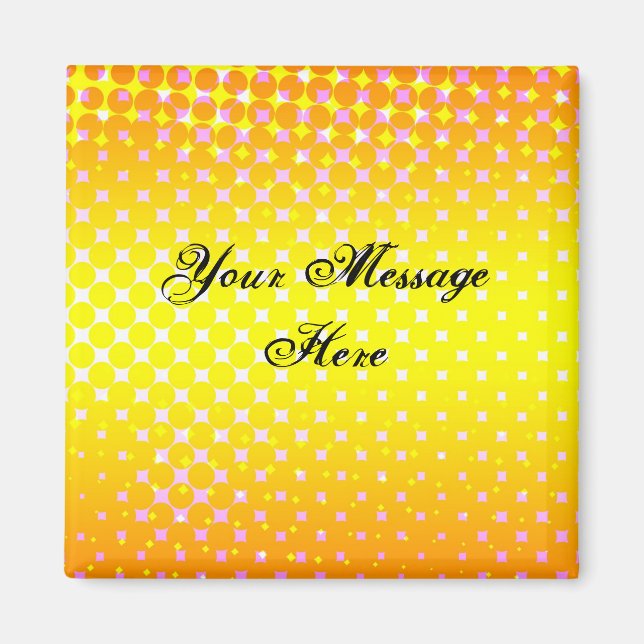 Gult Gnistra Magnet (Framsidan)