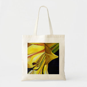 Gult Golden Splendor lily original art Tygkasse