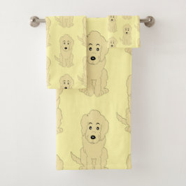 Gult Goldendoodle Hund design