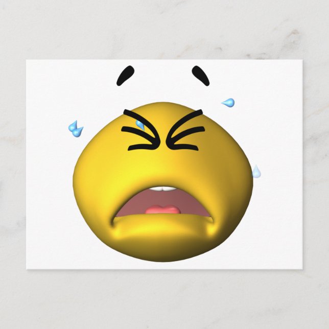 Gult Gråter Vykort (Framsida)