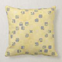 Gult, Grått Abstact Polka dots Mönster